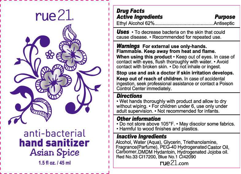 Rue 21 Asian Spice Anti-Bacterial Hand Sanitizer